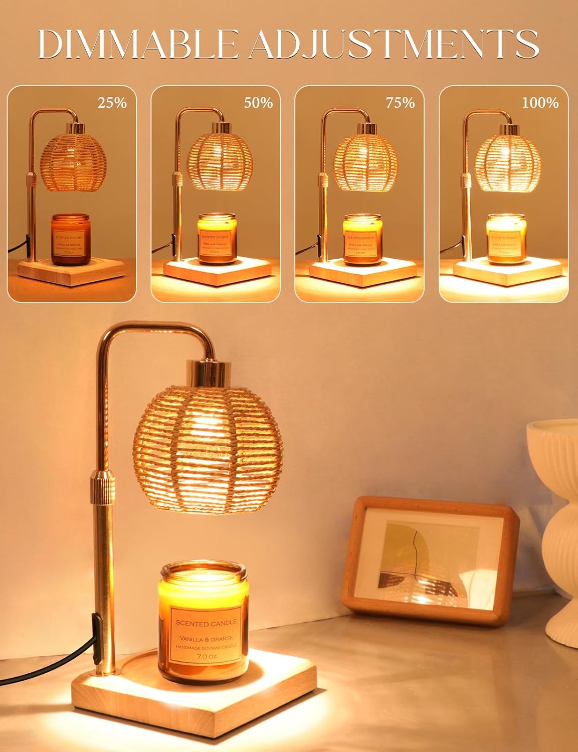 Yohonk Candle Warmer Lamp with Timer and Dimmer