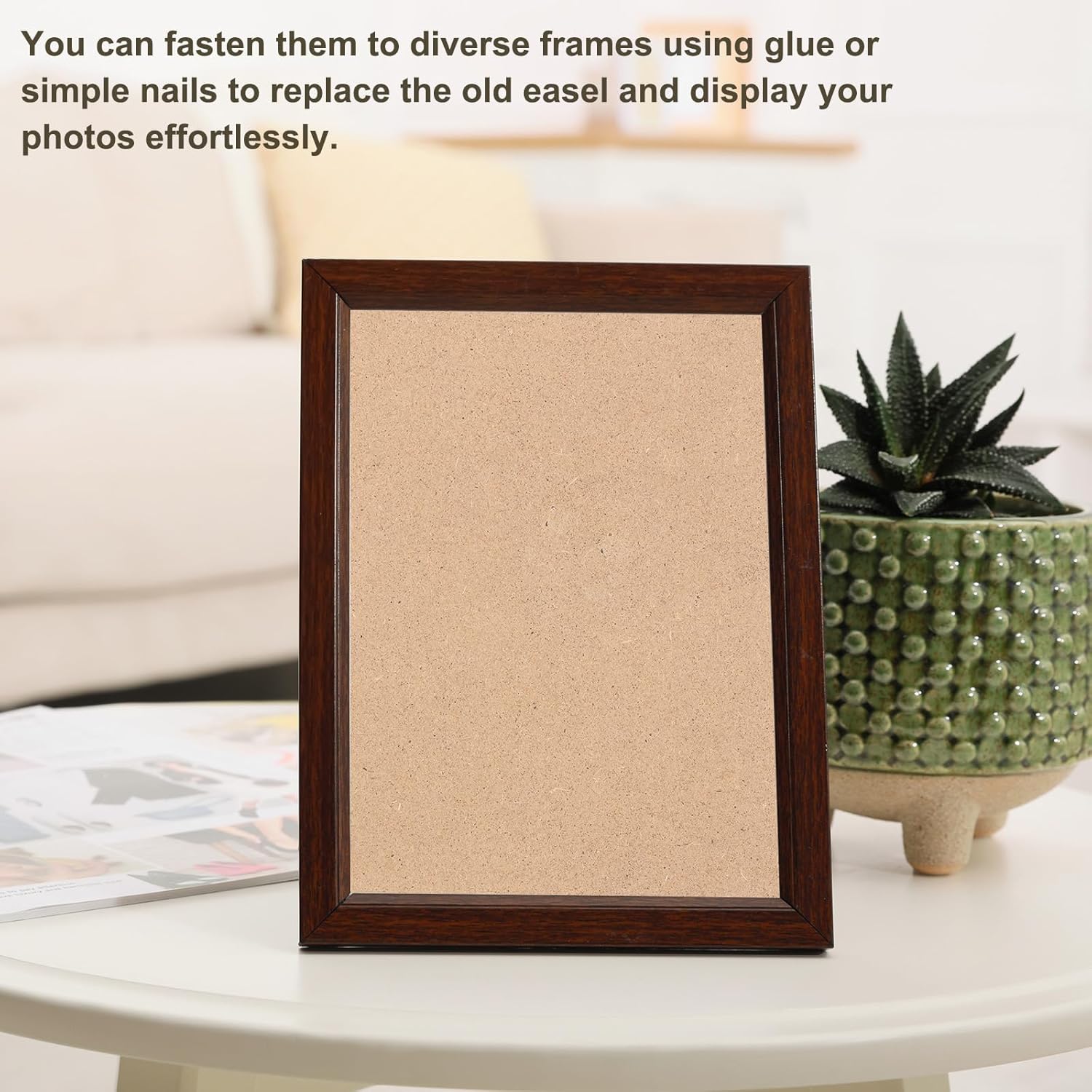 PATIKIL 10 Pack Easel Back for Picture Frame Black