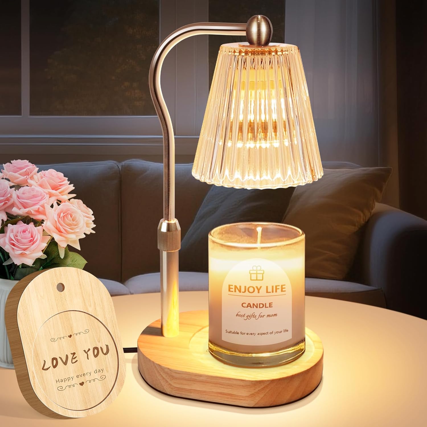 seenlast Candle Warmer Lamp with Timer and Dimmer