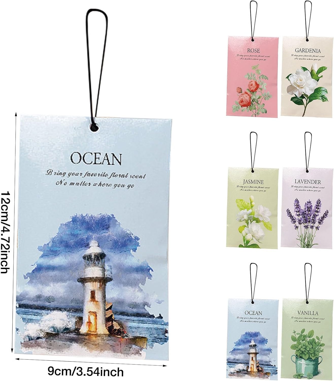 AOIROE Scented Bags - Long Lasting Vanilla Fragrance Sachets for Drawer Closet Car Shoe Storage