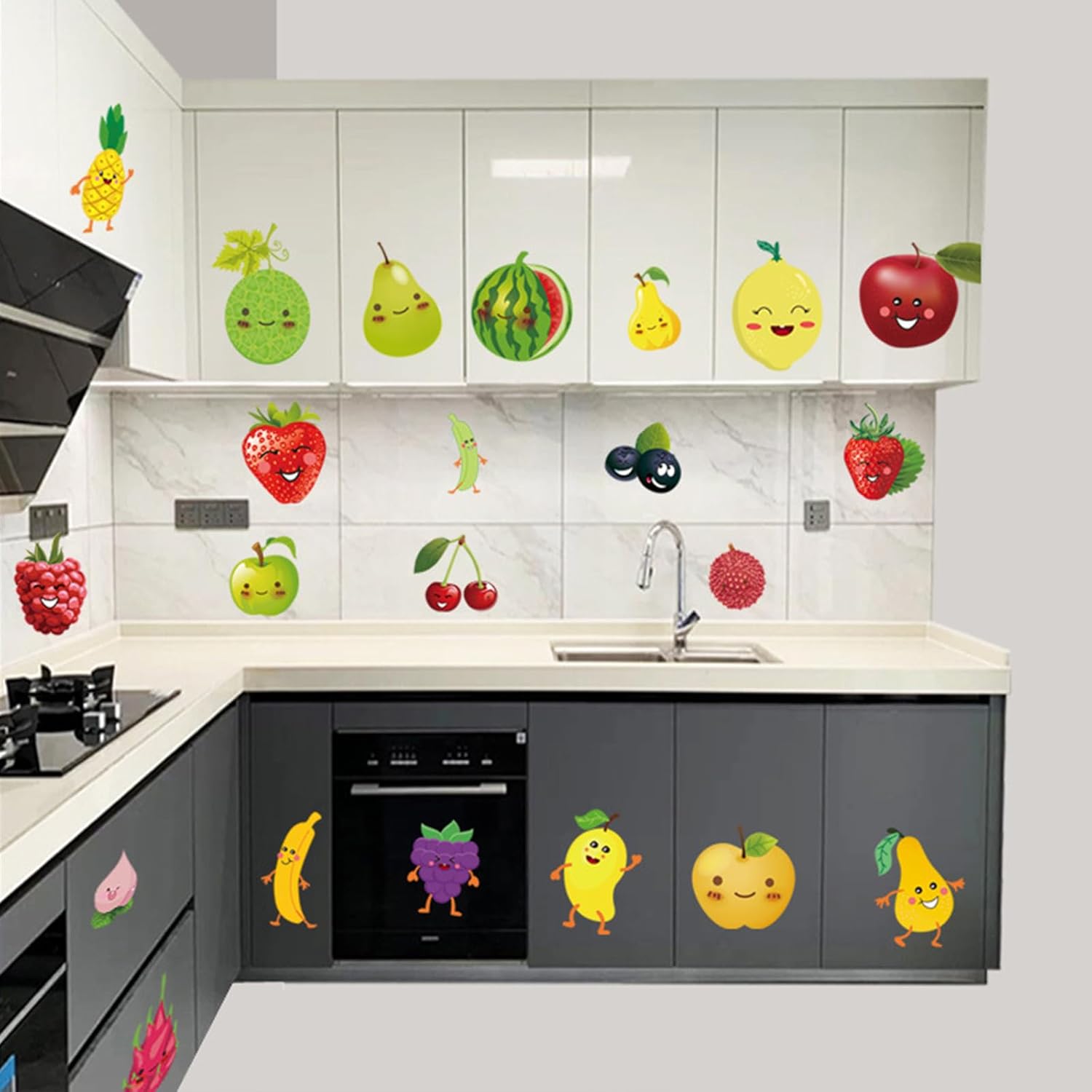 Cartoon Fruit Wall Sticker Kitchen Decor Decals
