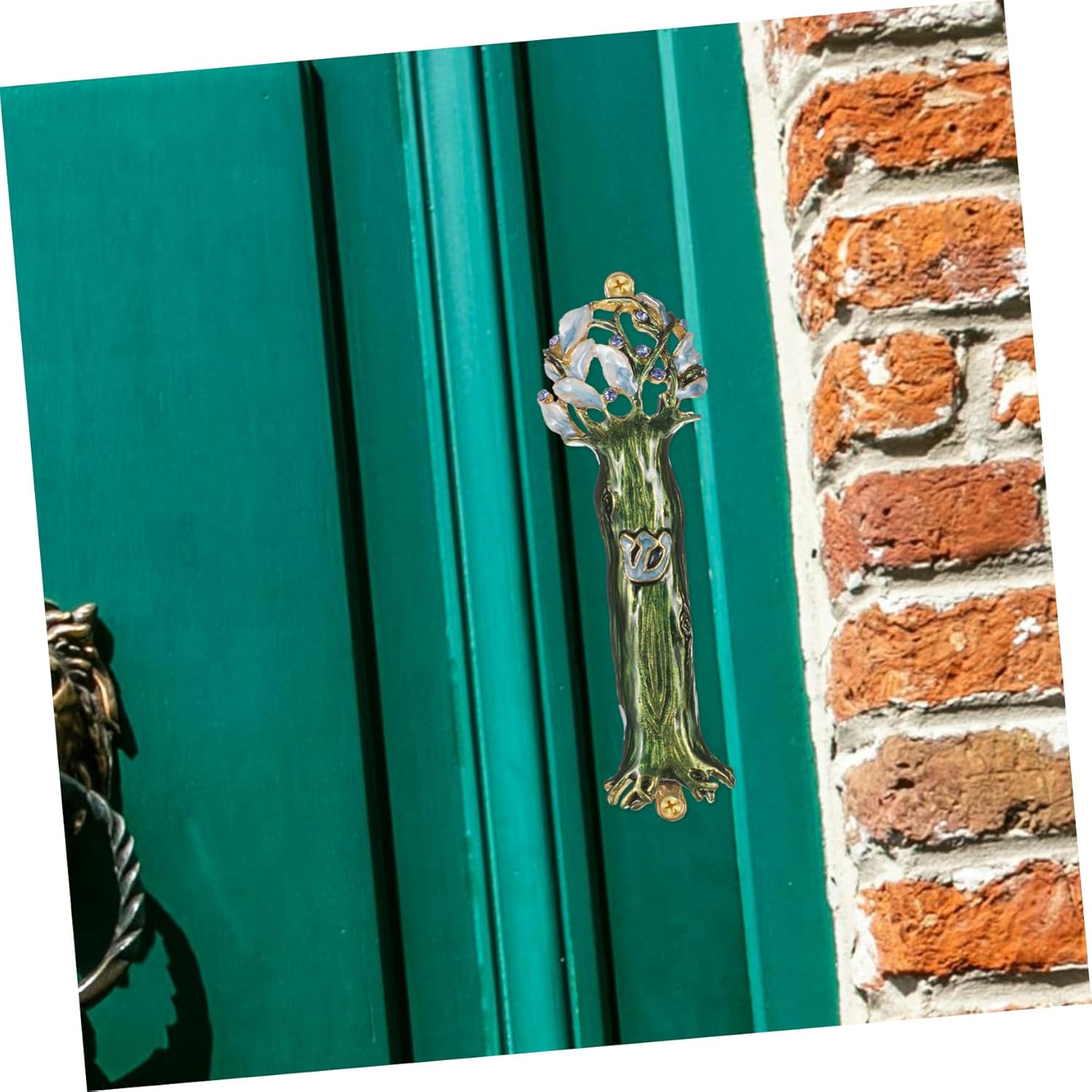 Retro Metal Religious Doorpost Scroll Deco