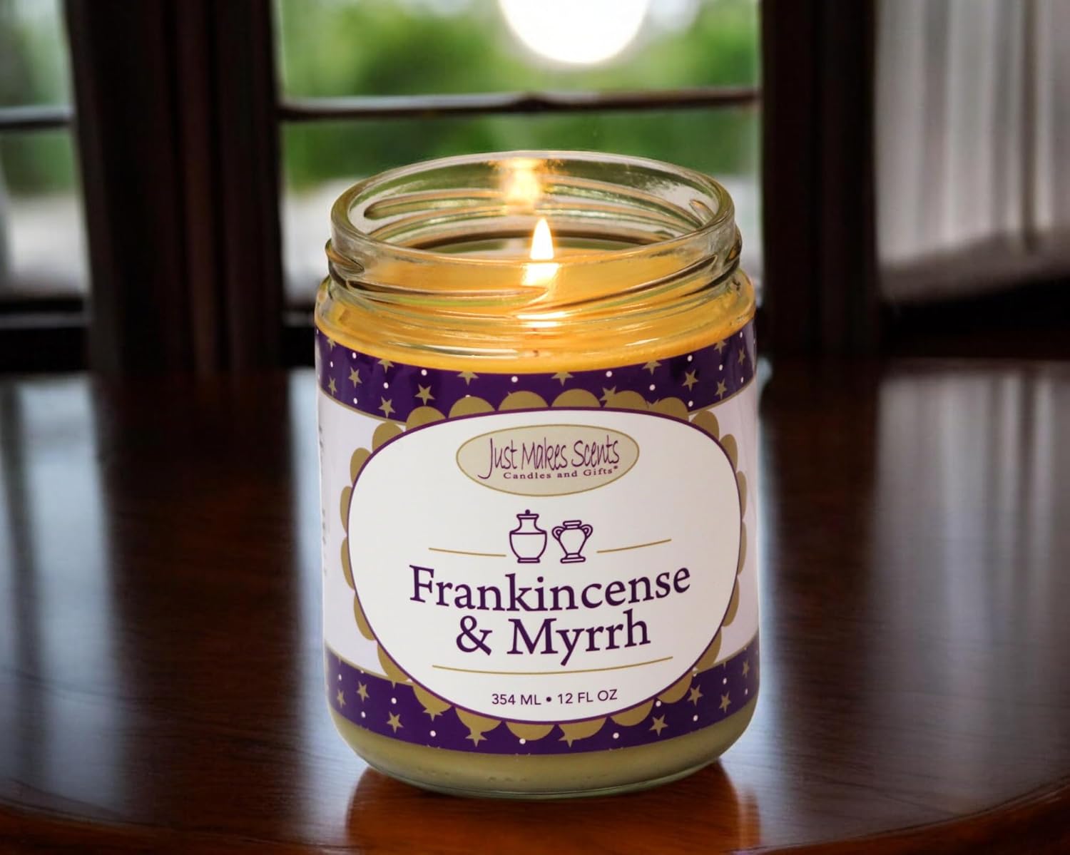 Frankincense Myrrh Soy Candle 12 Oz Jar