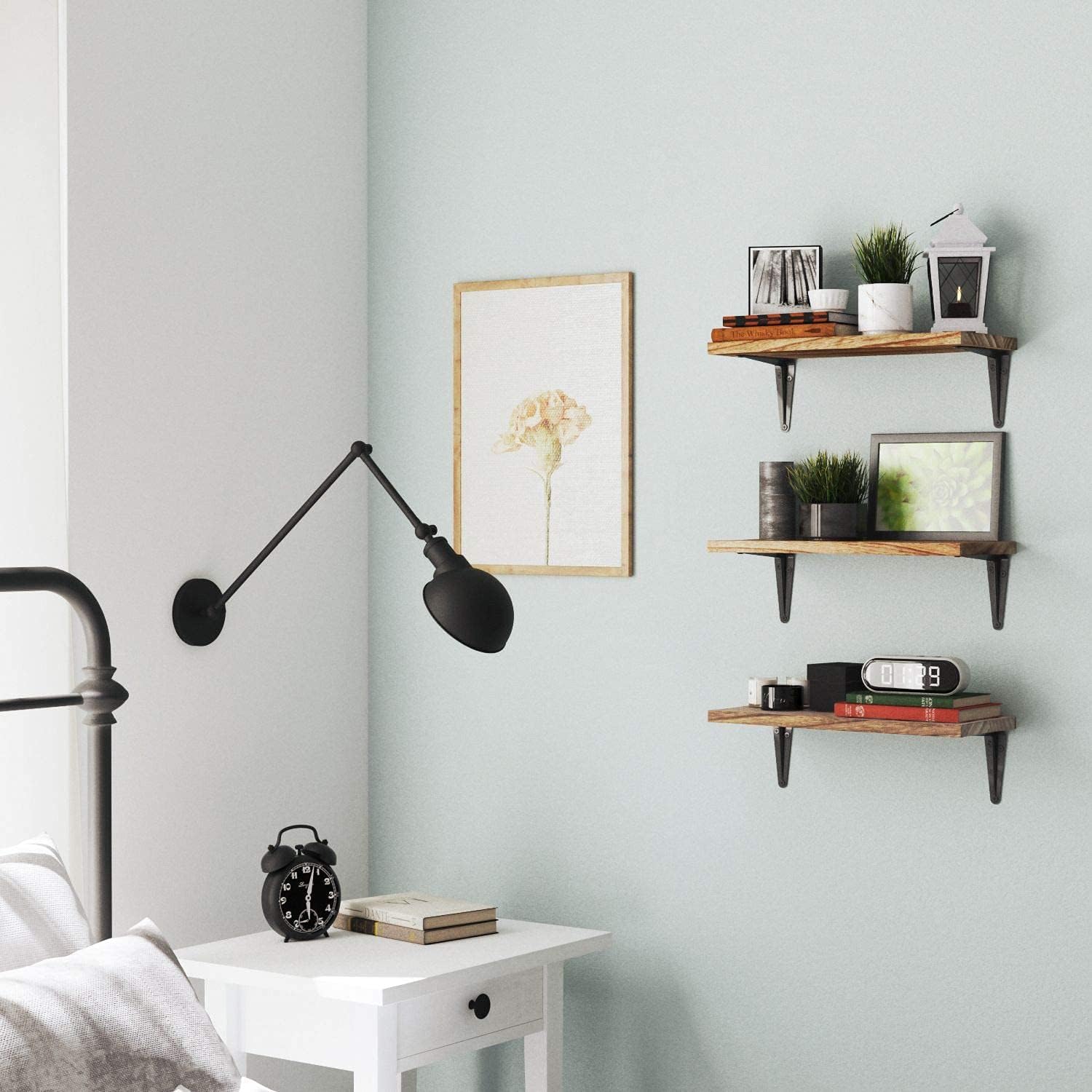Wallniture Arras Rustic Floating Shelves Set of 3