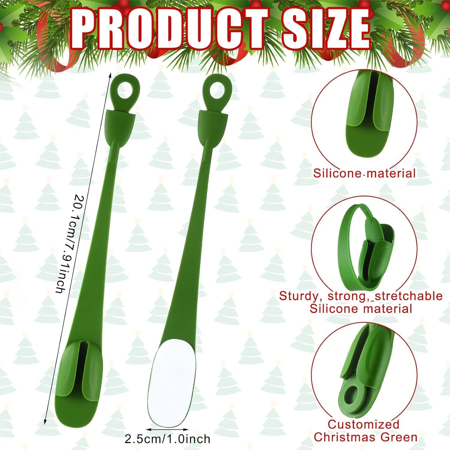 Reusable Christmas Wreath Hanger Set of 12
