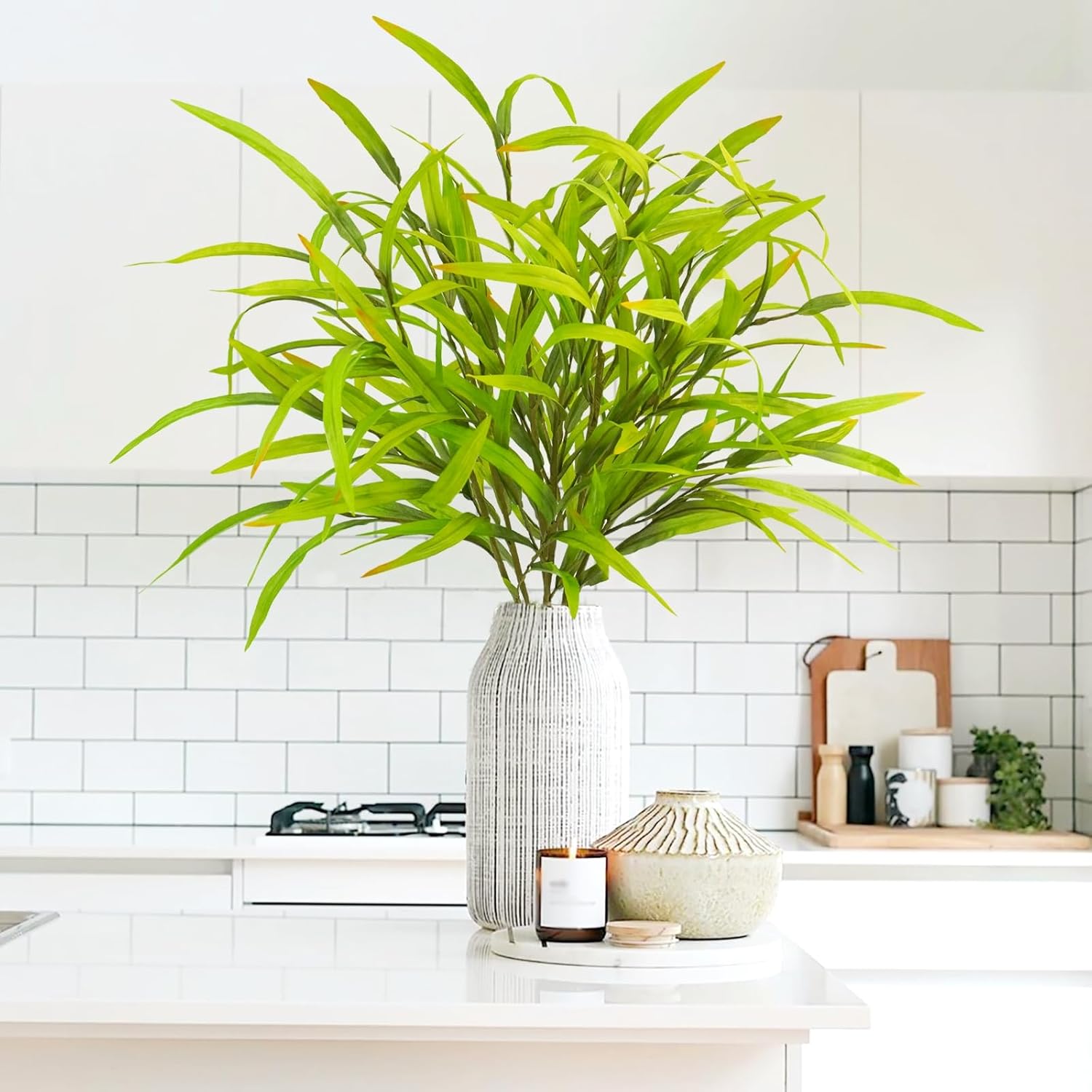 6pcs Artificial Greenery Stems 275 Inch Spring Plants for Flower Arrangements and Wedding Decor