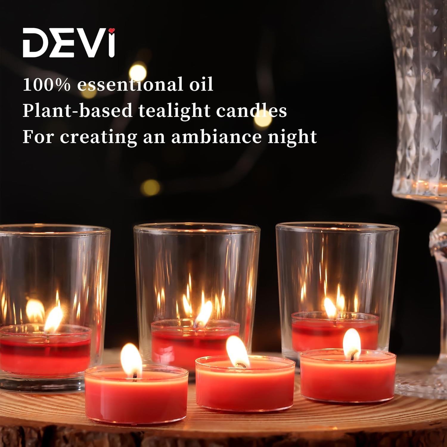 Strawberry Scented Tea Light Candles 12 Pack