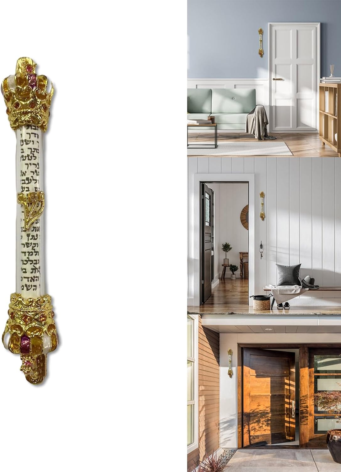 1PC Religious Holy Scroll Retro Decor Mezuzah Hanger