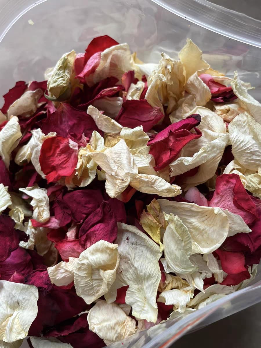 Rose Petal Sachet 50g Yellow Red Mixed Flowers Decor