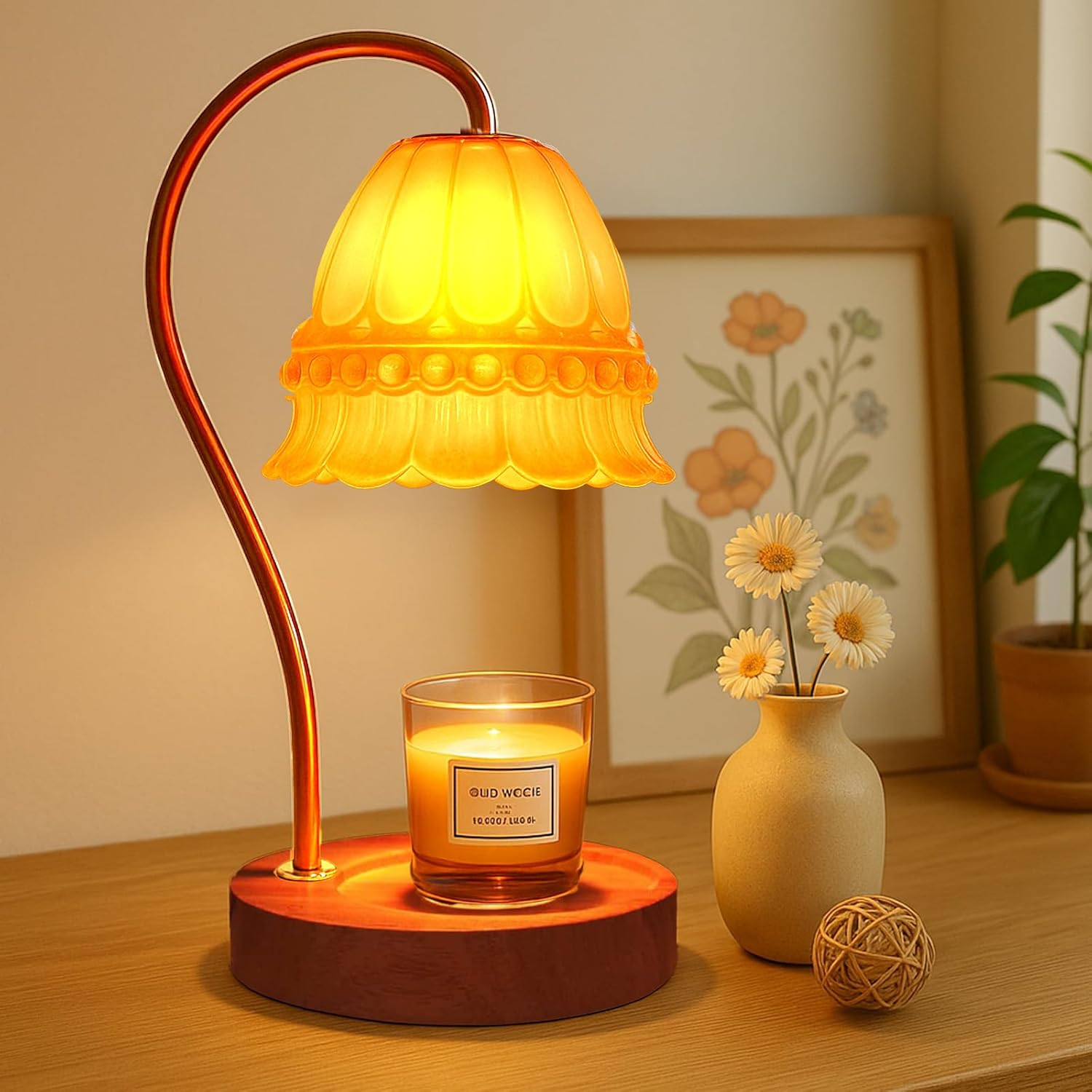 Droyek Candle Warmer Lamp with Dimmer and Timer
