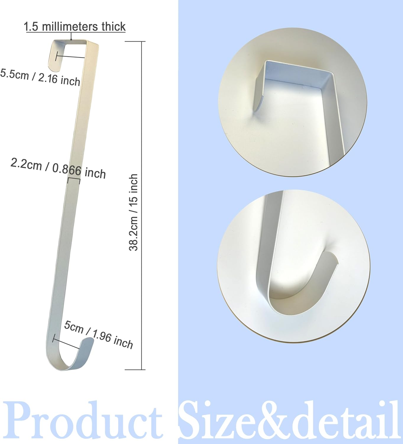 4 Pack Wreath Hanger Over The Door Hooks