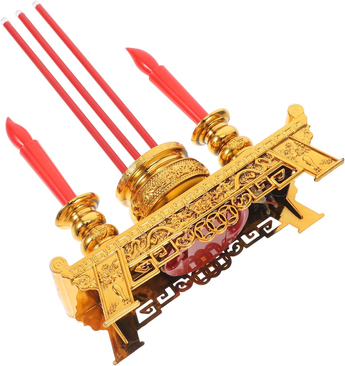 Uonlytech Chinese Style LED Candle Lamp for Meditation and Home Decor