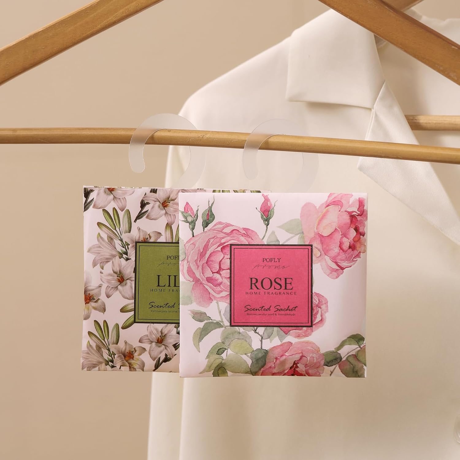 12 Pack Nutmeg Scented Sachets for Home Freshness