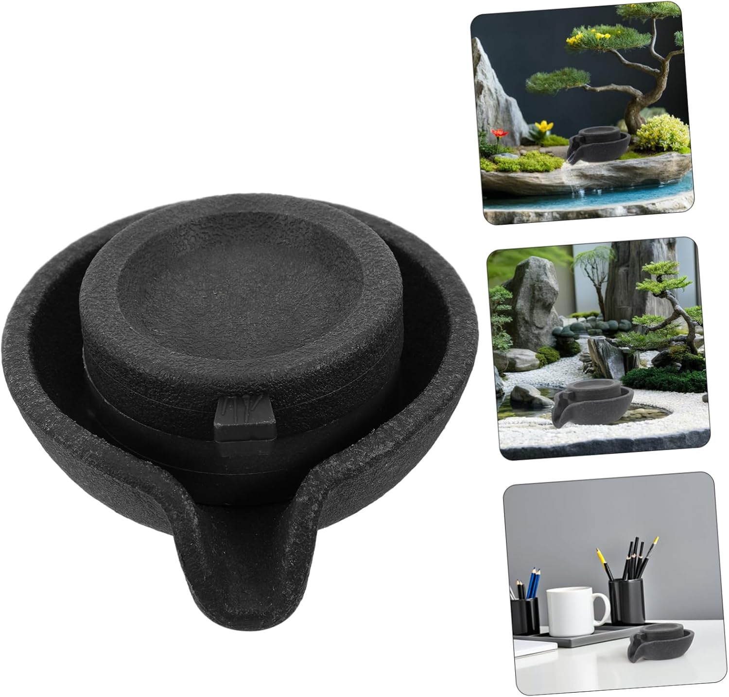 PRETYZOOM Modern Indoor Tabletop Water Fountain Decor