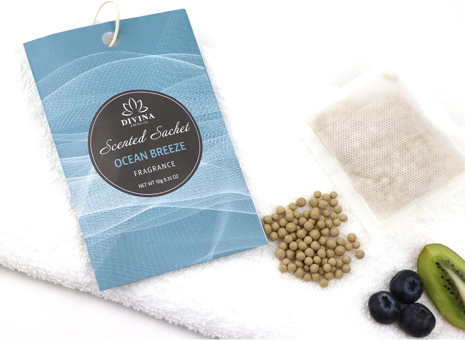 Divina Esencial 4-Pack Ocean Breeze Sachets for Closets and Drawers