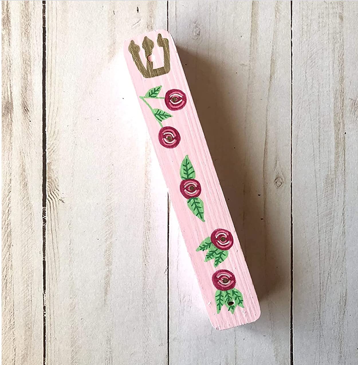 Lea Joelle Handmade Hamsa Mezuzah Tzedakah Box Set