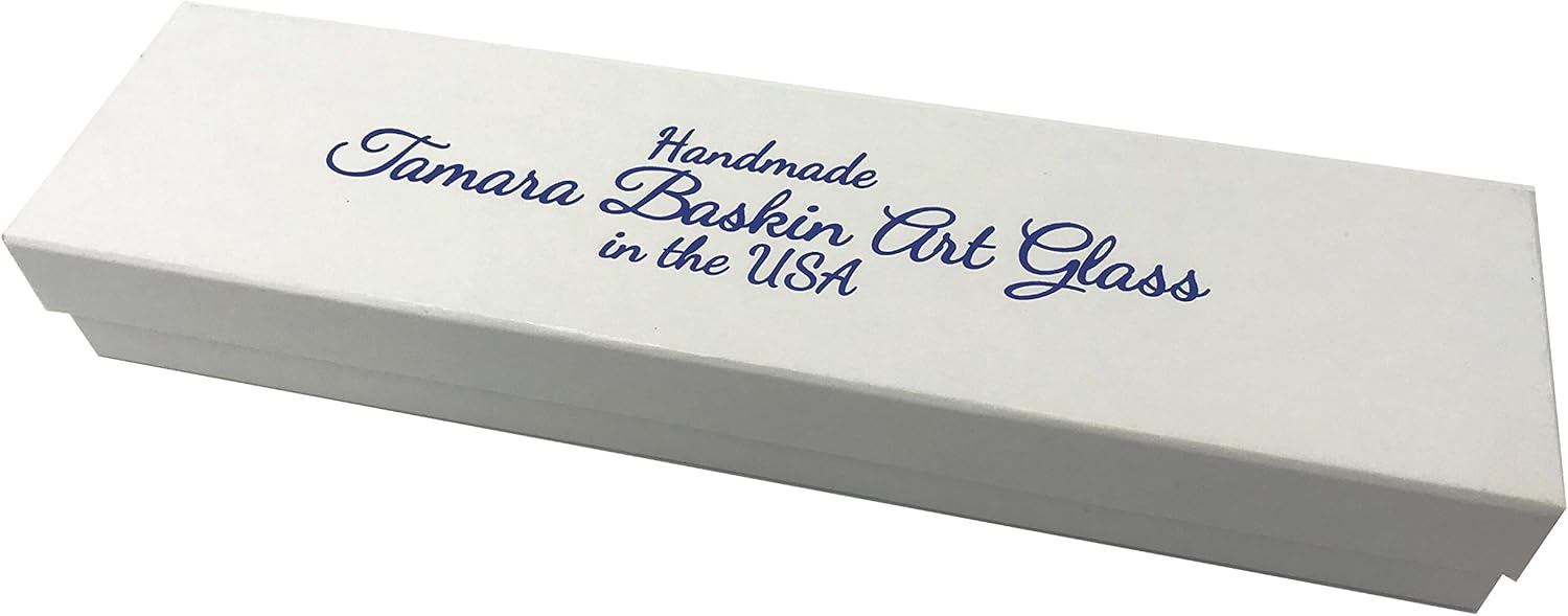 Tamara Baskin Art Glass Mezuzah Easy Mount Grape
