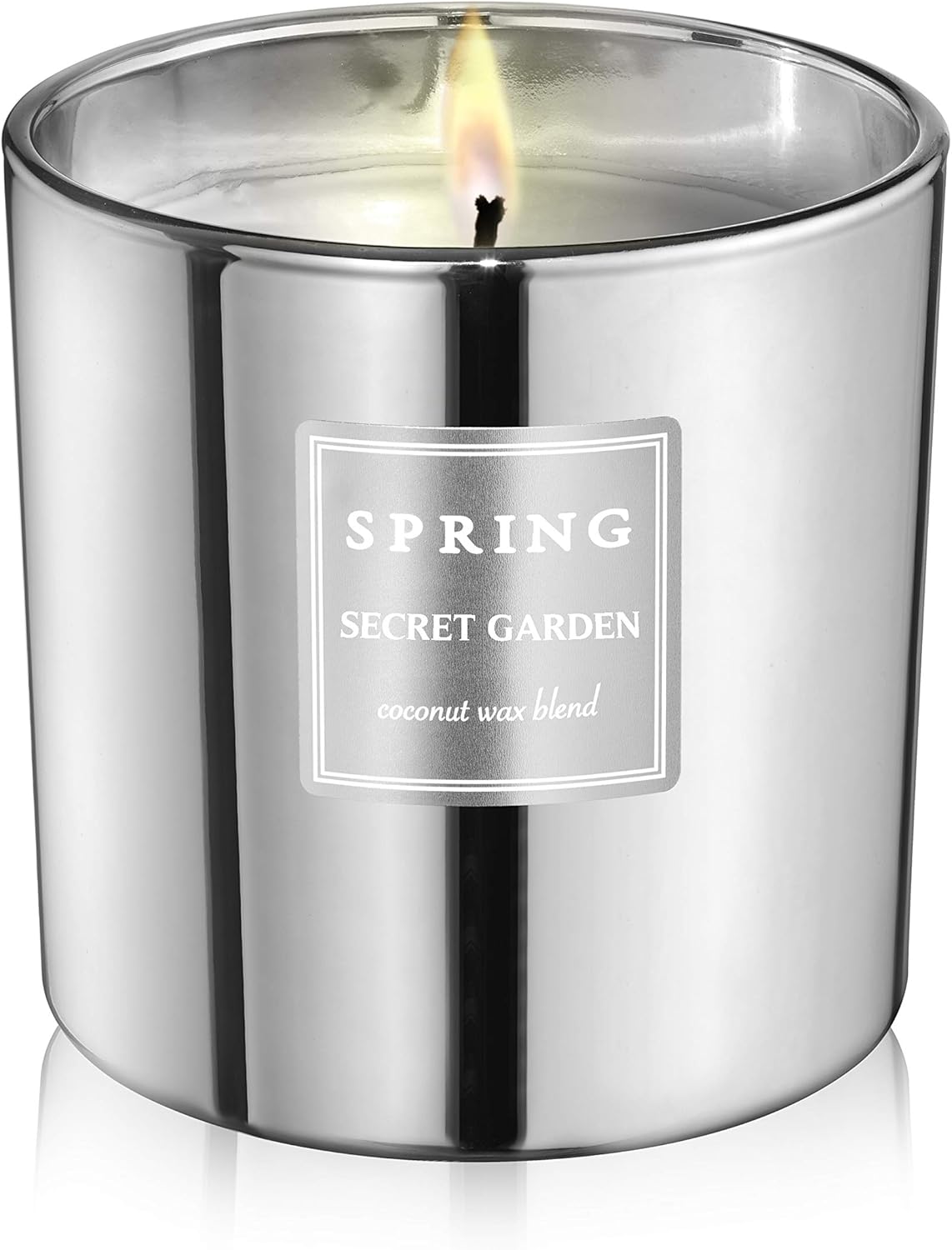 Secret Garden Scented Candle in Silver Jar