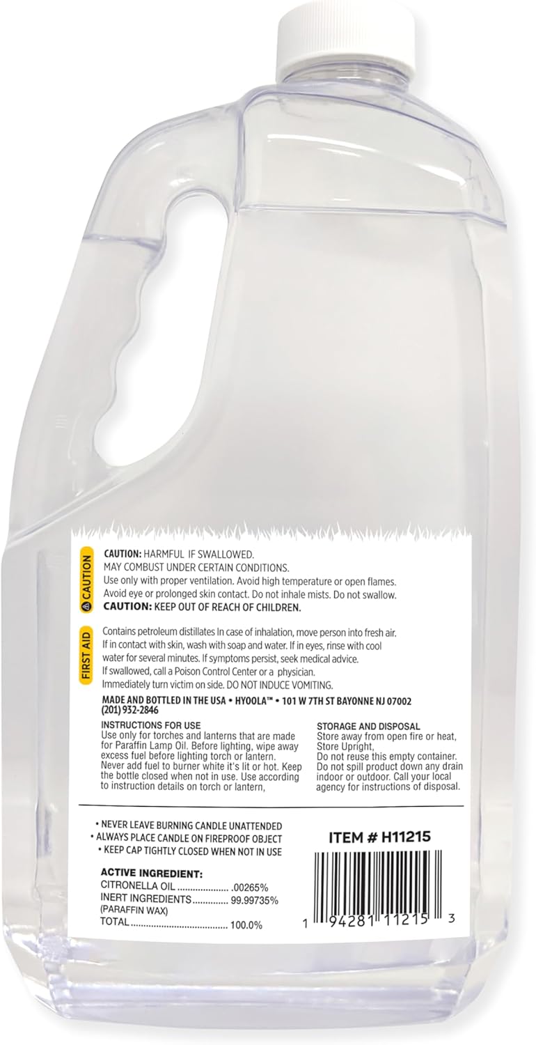 Hyoola Citronella Lamp Oil 1 Gallon Smokeless