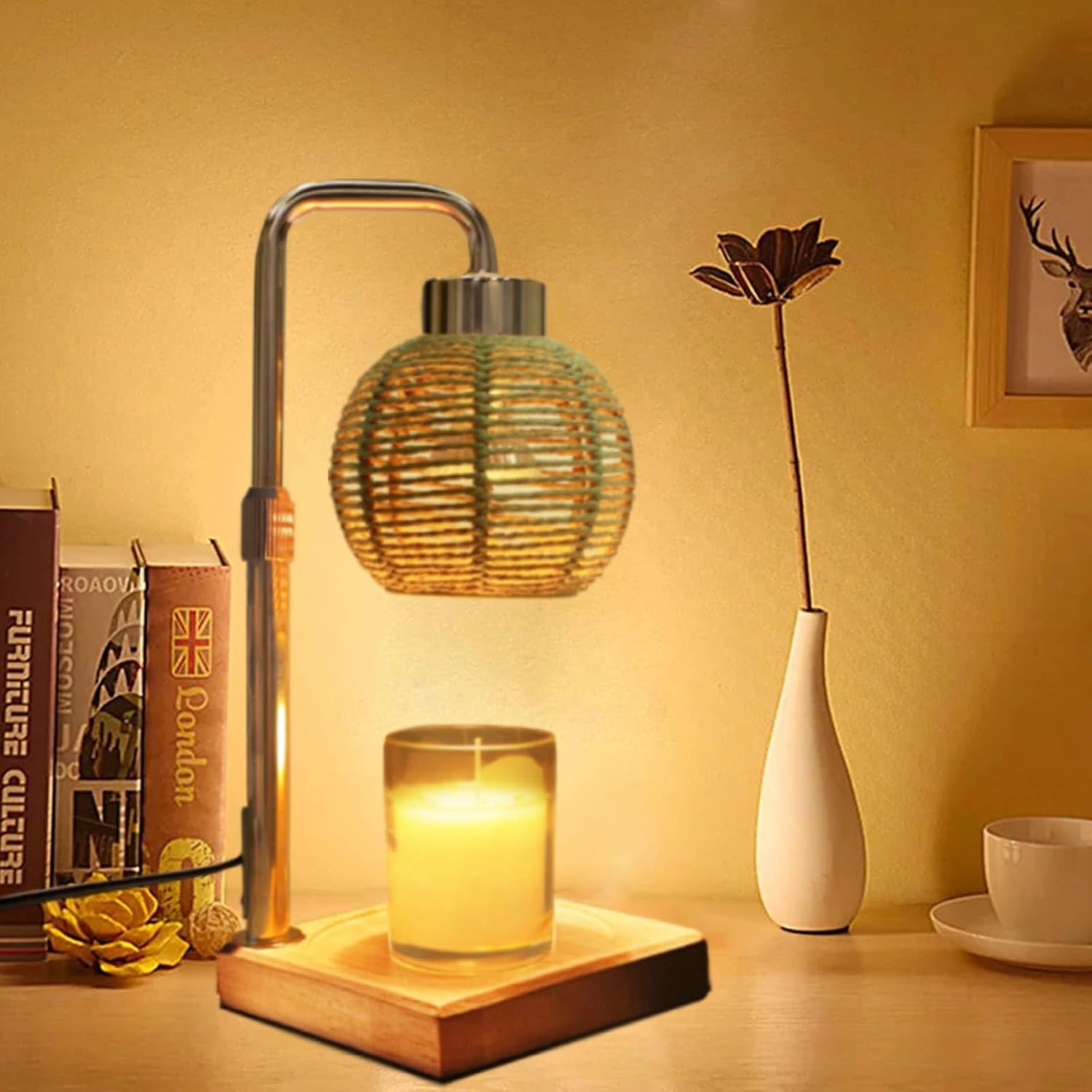 Candle Warmer Lamp with Timer and Dimmer