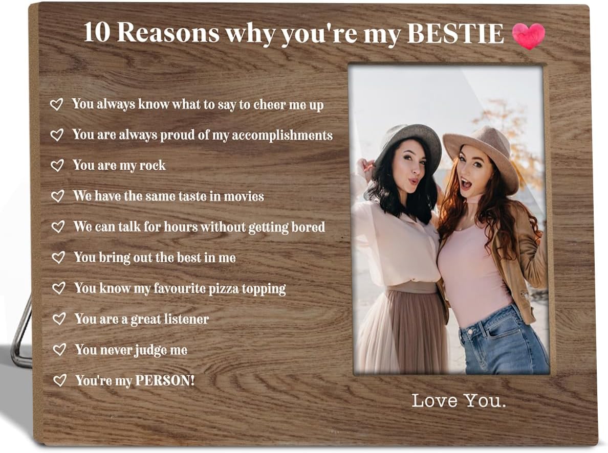 Best Friend Wooden Picture Frame - 4x6 Wall Display