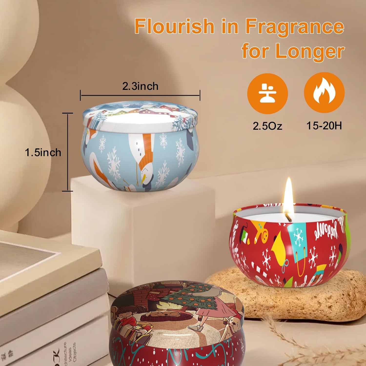 Primevolve Christmas Candle Gift Set for Women