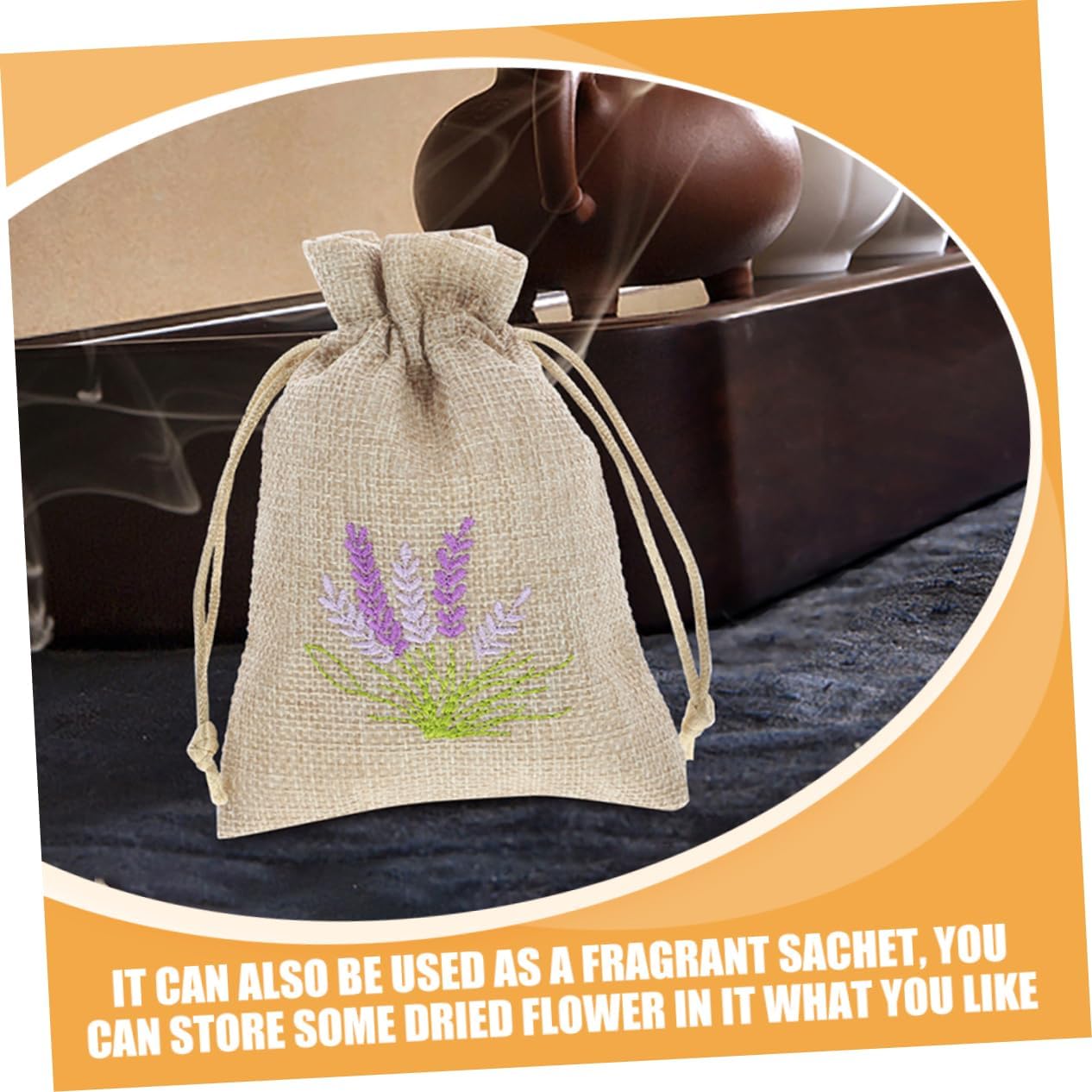 5pcs Empty Lavender Sachet Bags for Storage and Decor