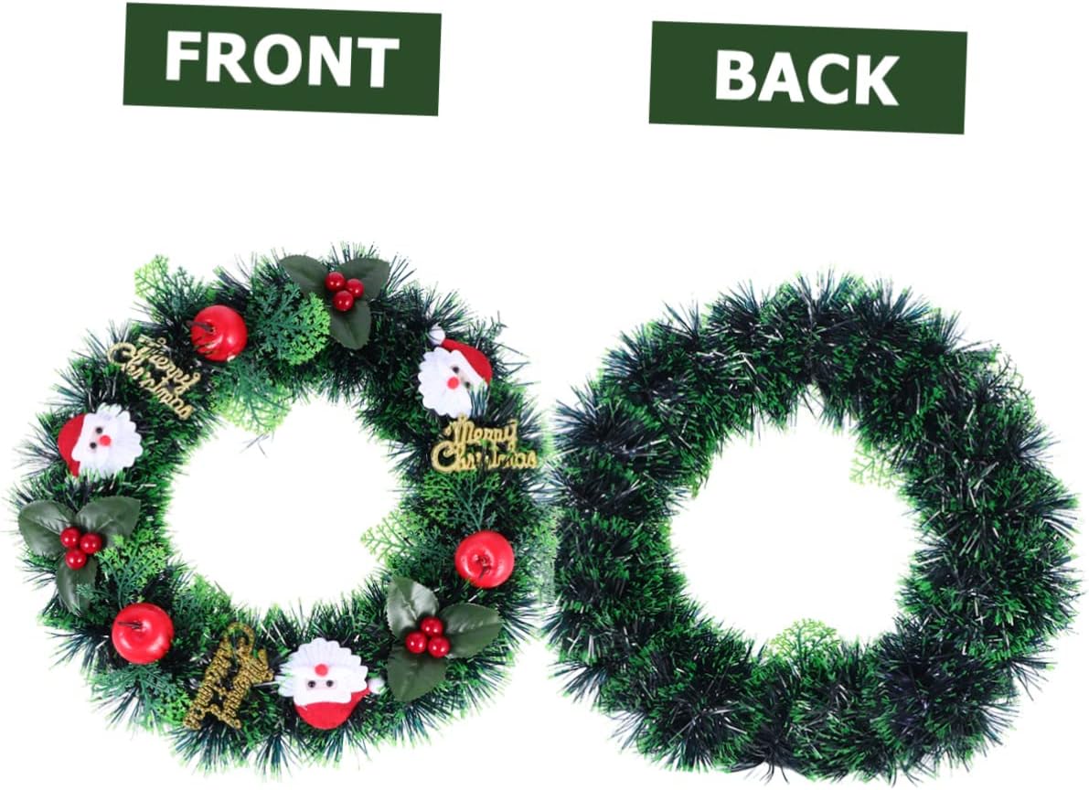 Cabilock Christmas Wreath Door Hanger Garland Snowman Decor for Wall and Party