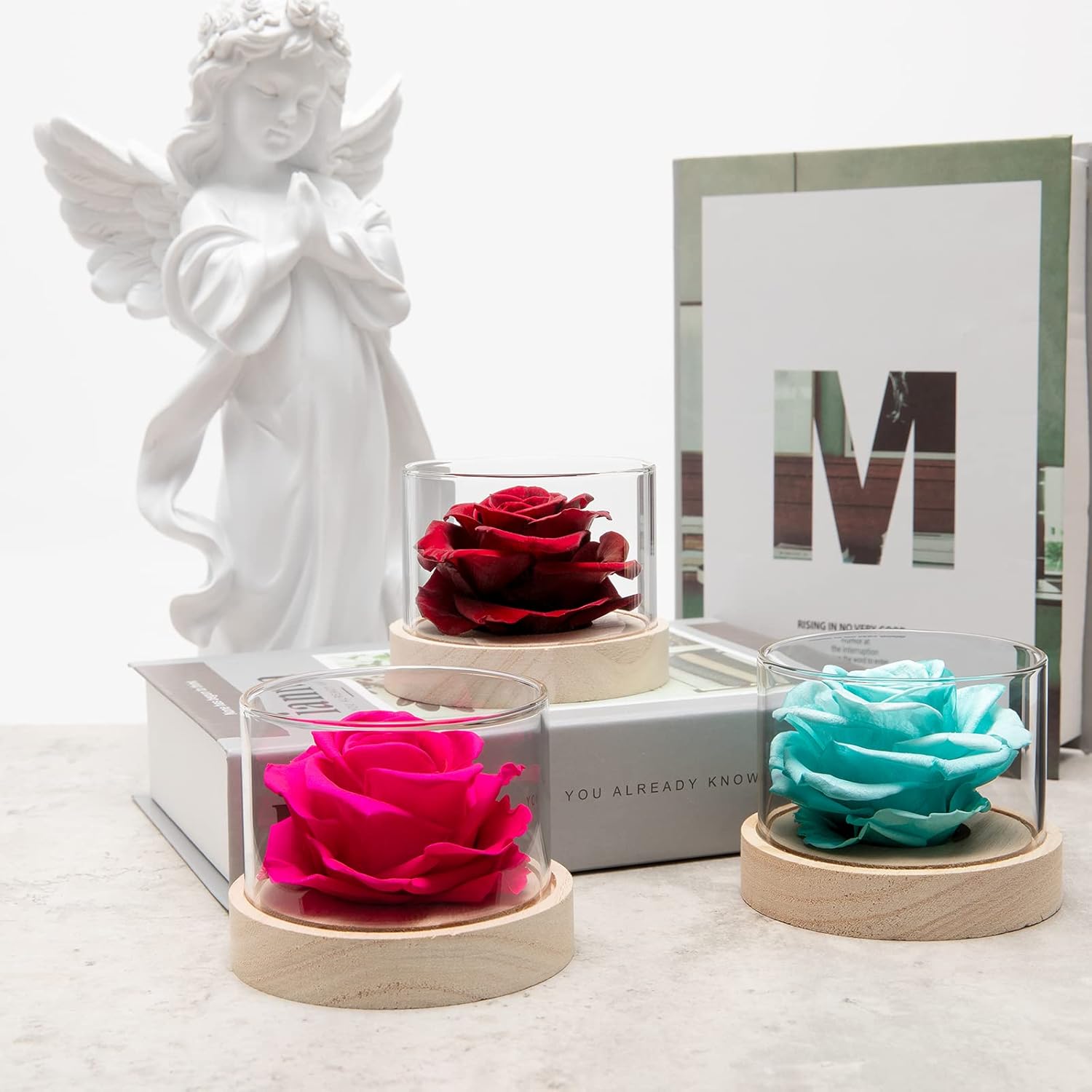 MODCON Real Fragrance Roses Last 4 Months Gift for Valentines Day