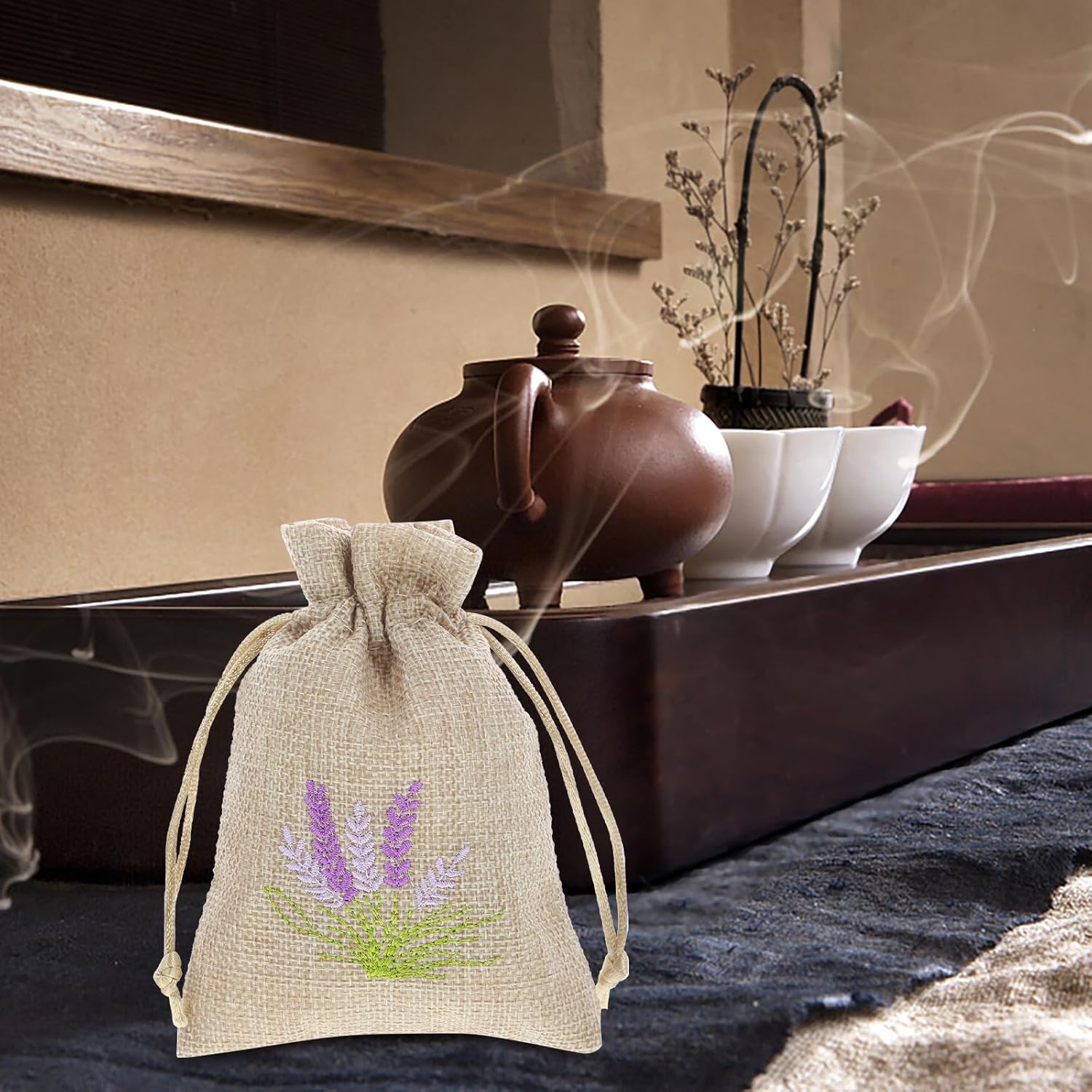 Luxshiny Lavender Scented Linen Sachets 10pcs