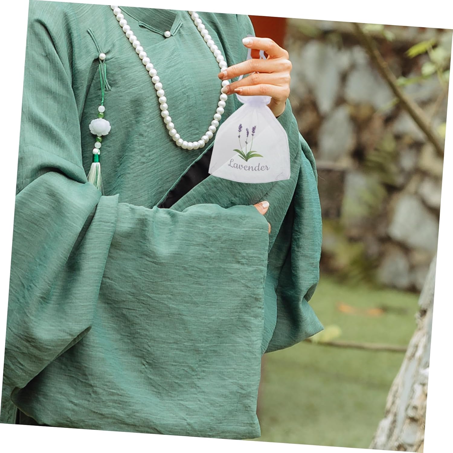 SOLUSTRE 20pcs Empty Drawstring Sachet Bags for Wedding Favor and Decor