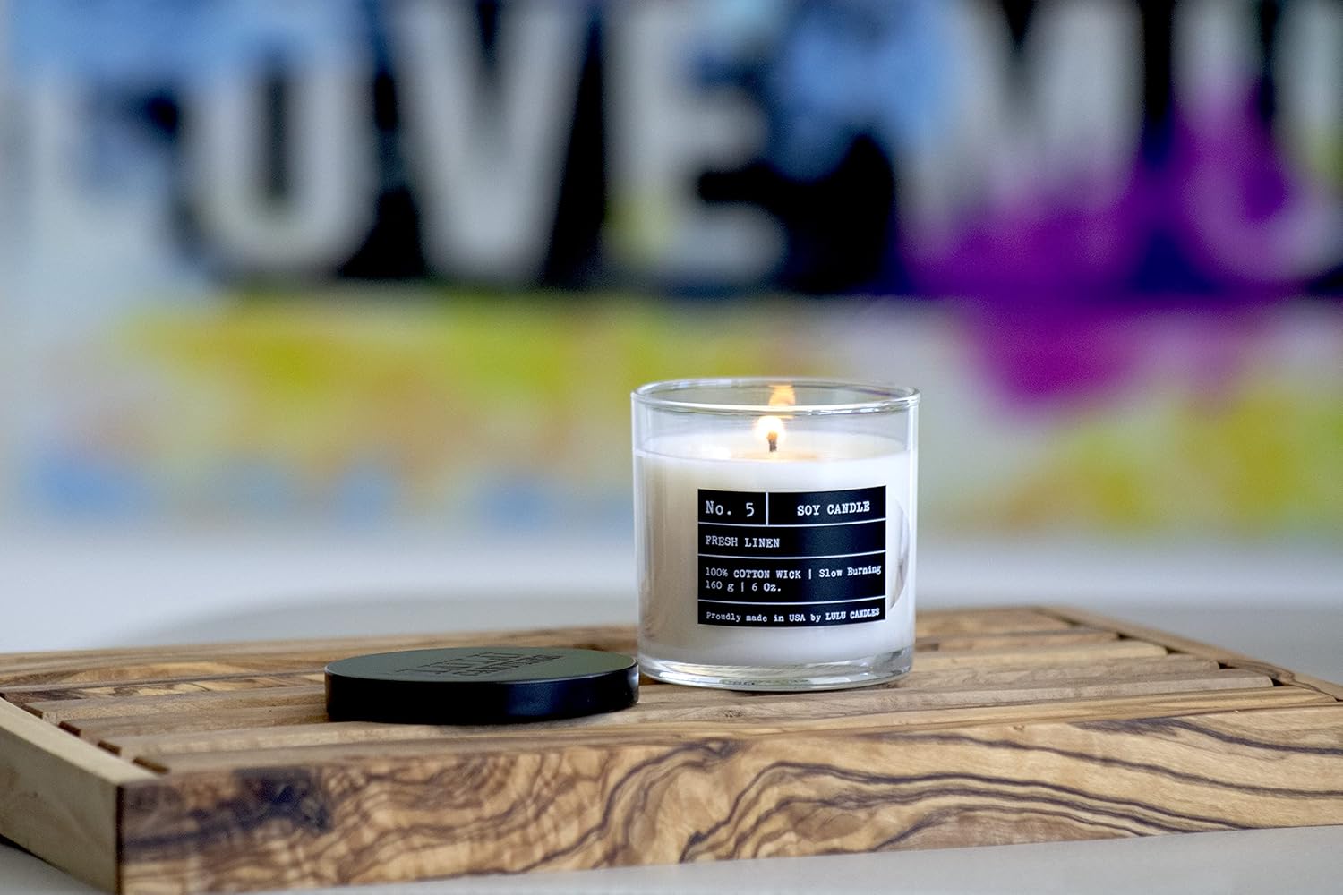 Lulu Candles Nag Champa Indian Incense Luxury Soy Jar Candle 6 Oz