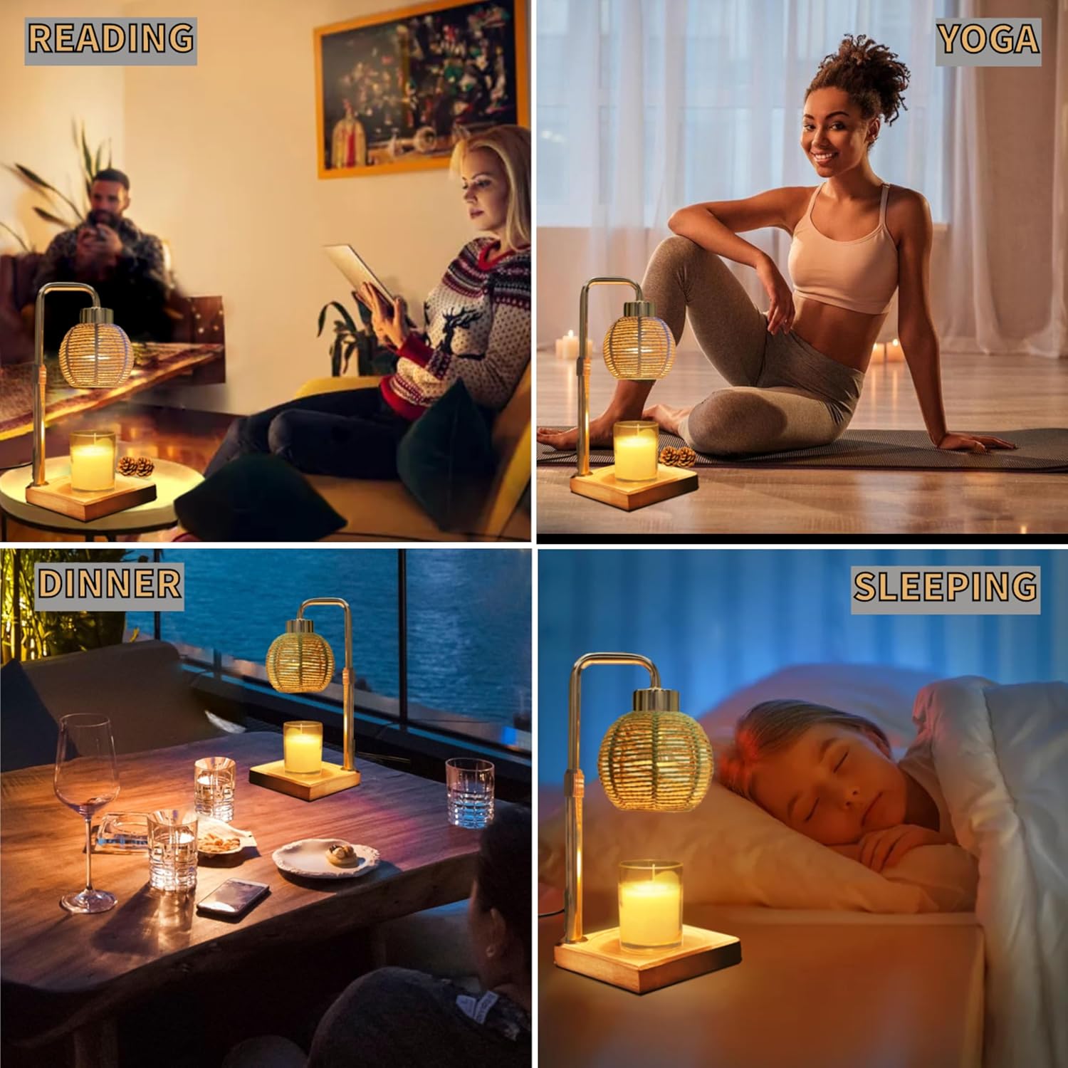 Candle Warmer Lamp with Timer and Dimmer