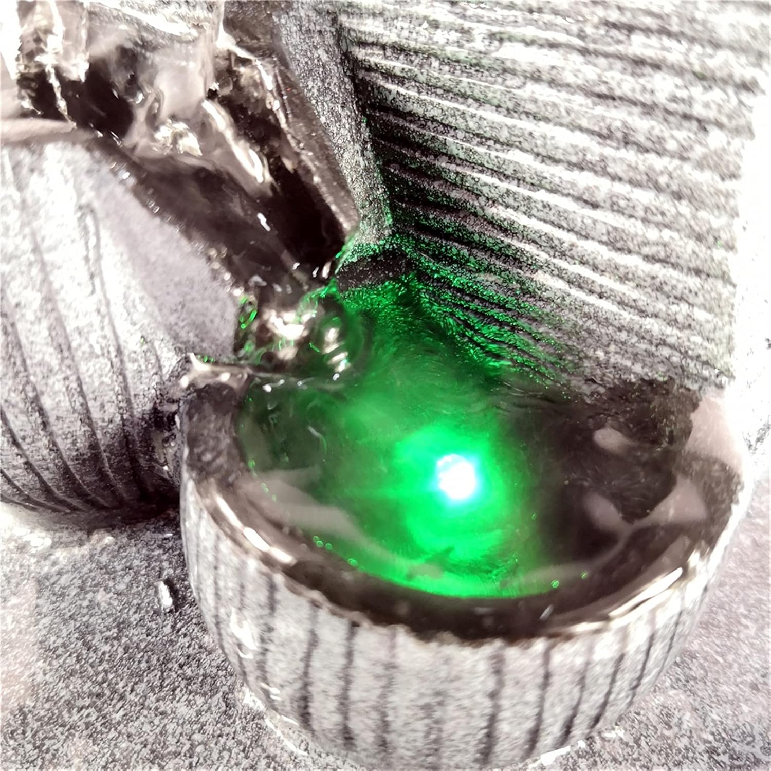 Indoor Fountain with LED Rolling Ball for Home Office Decor