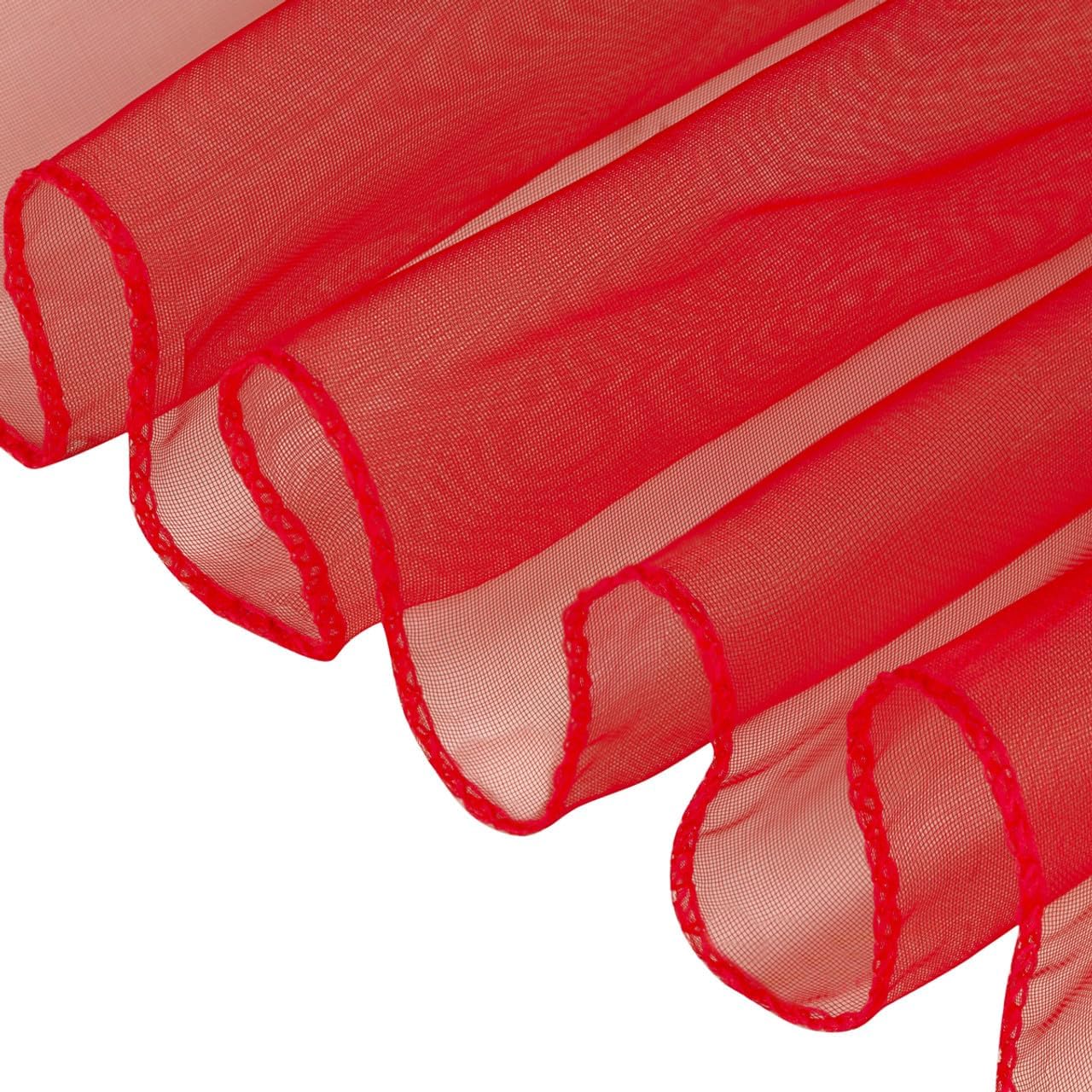 Set of 10 Chair Bows Red Sashes for Decor