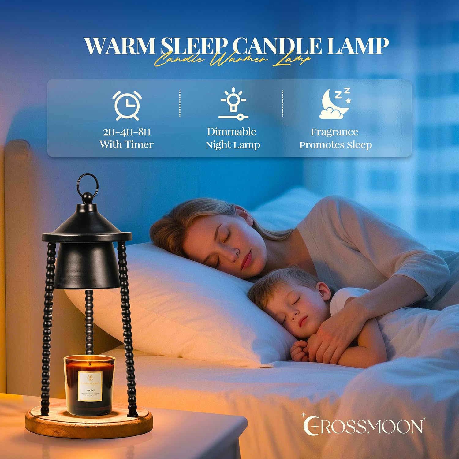 Lighthouse Candle Warmer Lamp with Timer and Dimmer