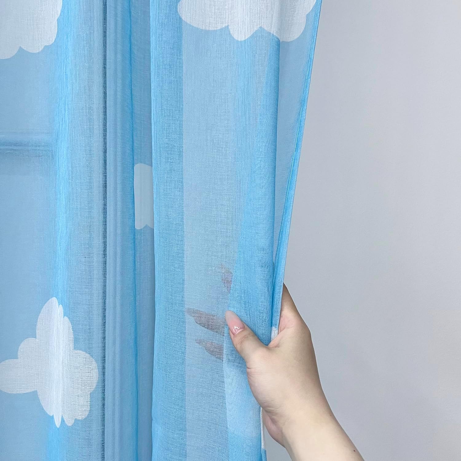 WINYY Sheer Curtain Panel for Kids Room