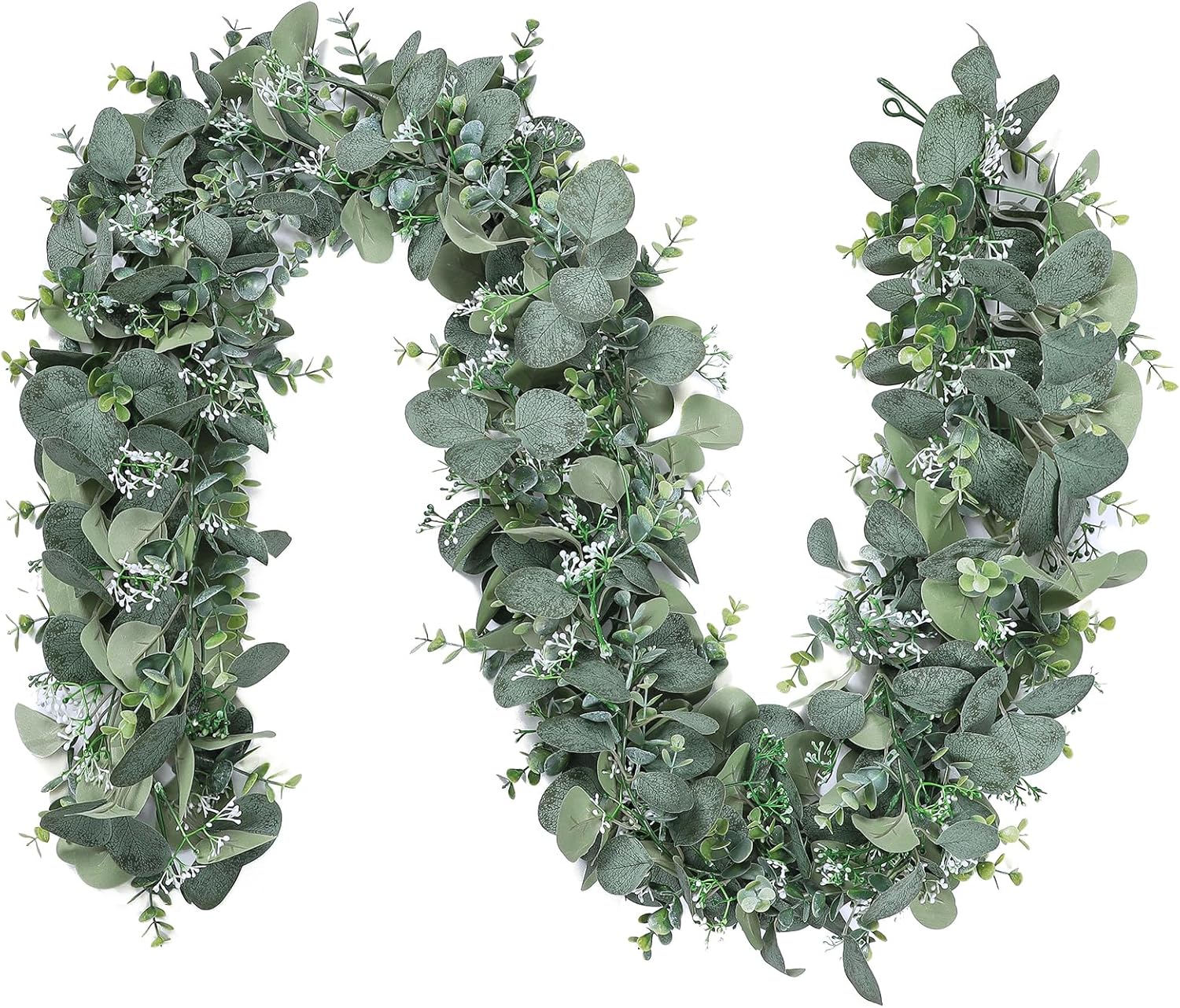 SOMYTING Eucalyptus Garland 2 Pack 12FT Artificial Decor