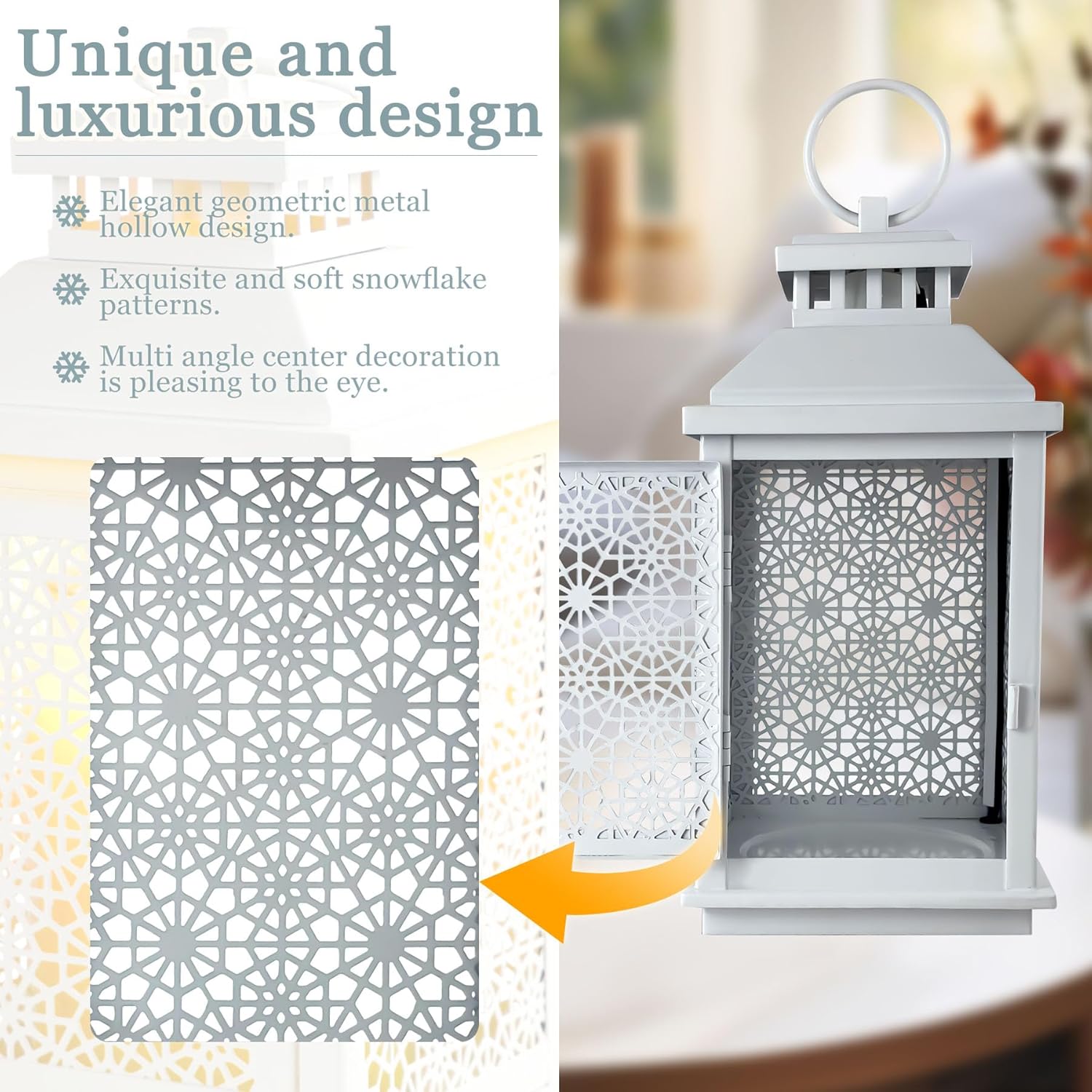 White Lighthouse Style Candle Warmer Lamp with Timer and Dimmer