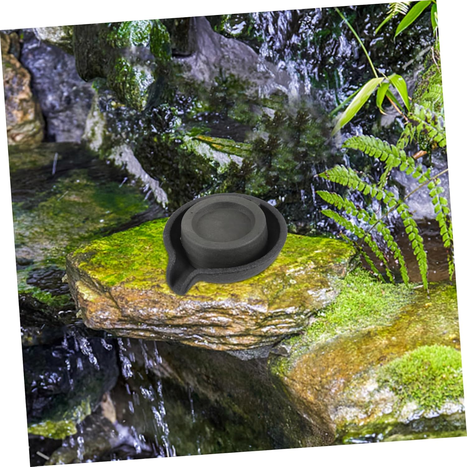 Mikikit Indoor Tabletop Fountain with Rotating Millstone