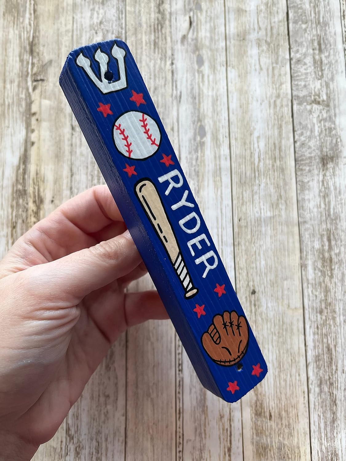 Handmade Baseball Mezuzah Decor for Kids