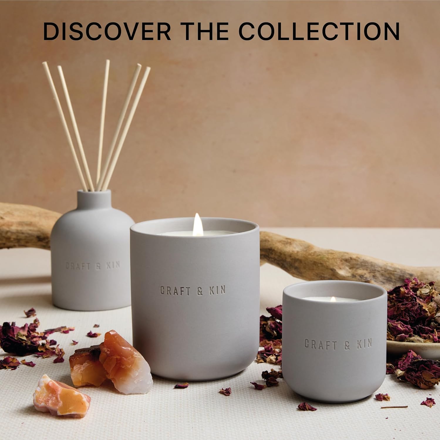 Craft Kin Scented Candle Diffuser Set - Fall Winter Home Fragrance