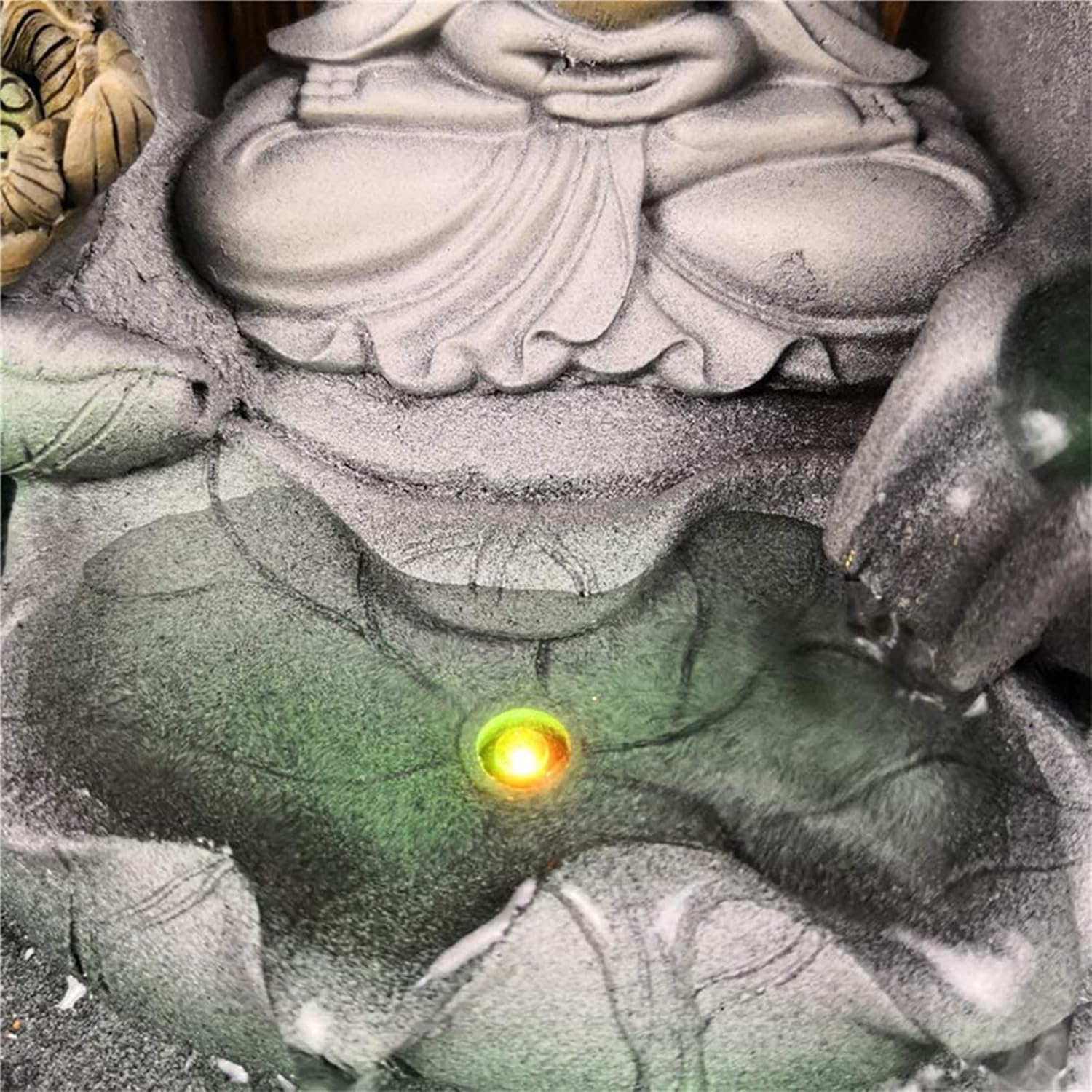 118 Inch Buddha Tabletop Fountain with LED Light