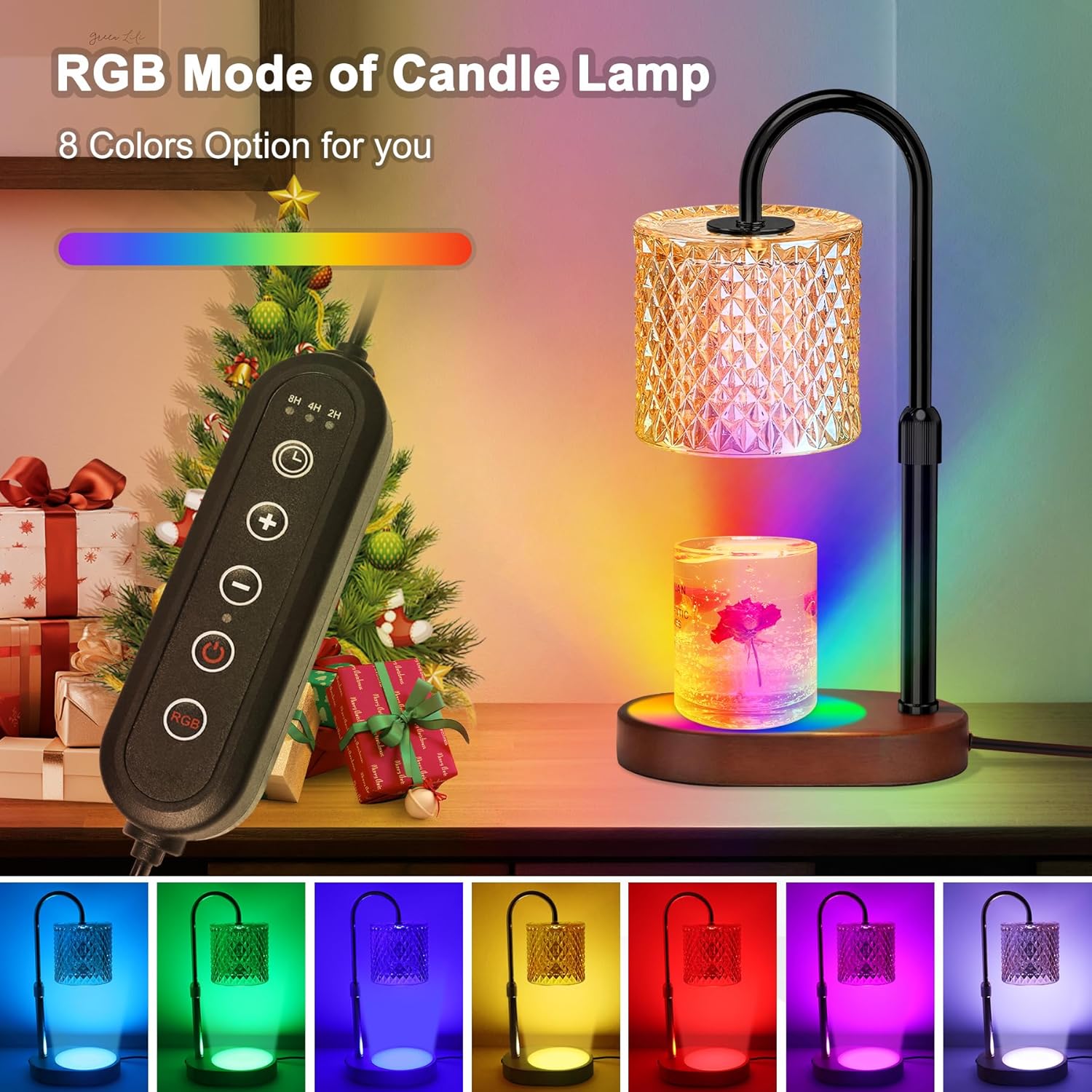 ZENLEA Candle Warmer Lamp with Timer and RGB Light