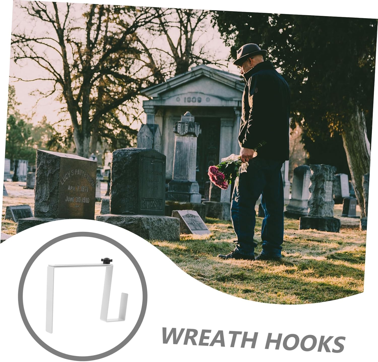 Adjustable Gothic Floral Garland Hooks for Wreaths and Decor