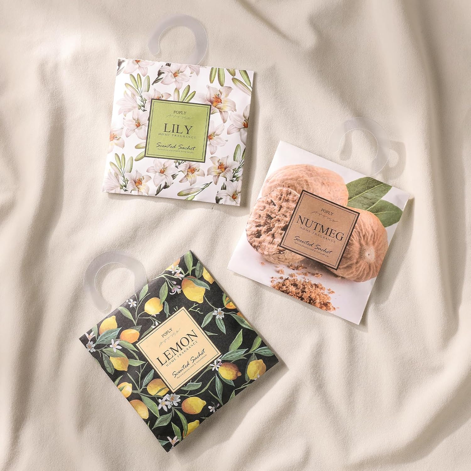 12 Pack Nutmeg Scented Sachets for Home Freshness