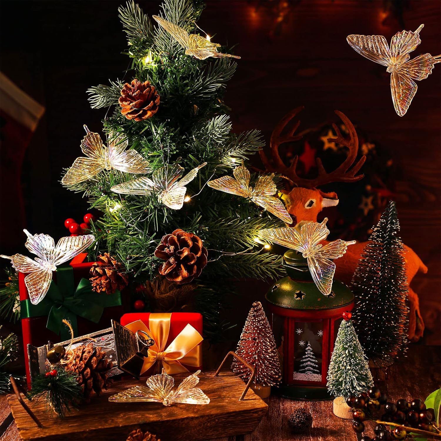 Amyhill Iridescent Butterfly Ceiling Decor 24 Pcs