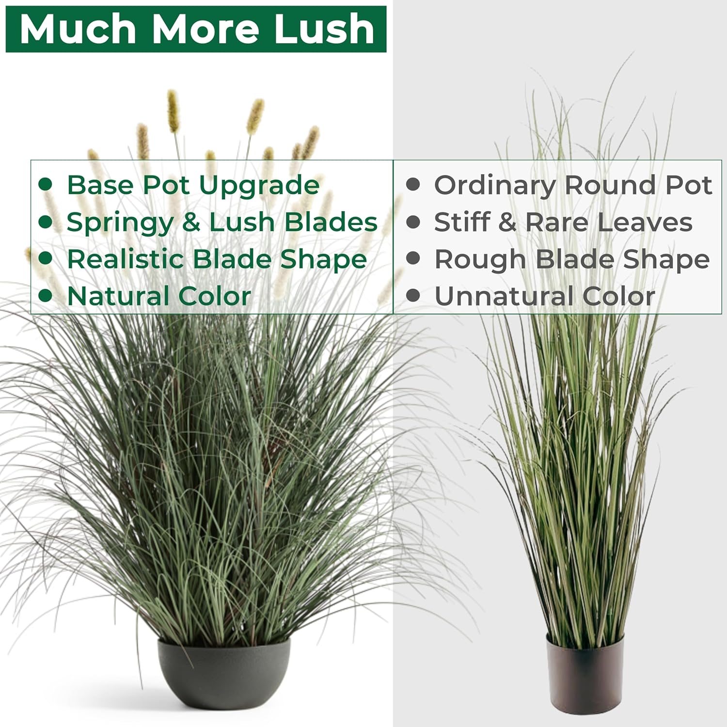 FloraFairy 4ft Onion Grass Artificial Plant