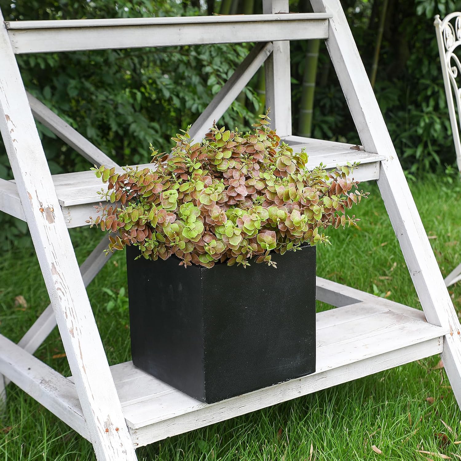Artificial Fall Eucalyptus Plant 8PCS Outdoor Decor