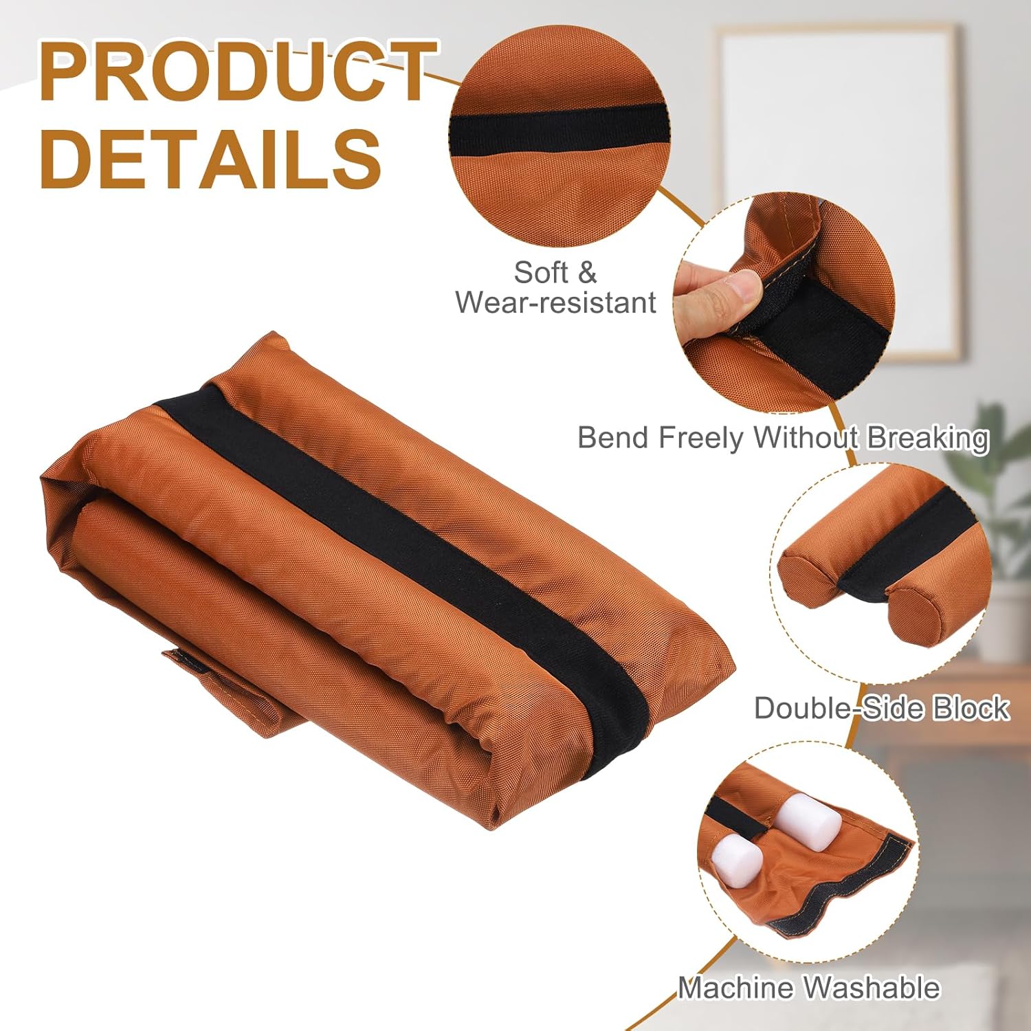 Uxcell Under Door Draft Stopper 2 Pcs Adjustable Door Blocker